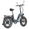 Fafrees FF20 Polar Electric Bike, 500W Motor, 48V 26.8Ah Dual Batteries, 20*4.0 inch Tires, 45km/h Max Speed, 170km Max Range, Mechanical Disc Brakes, Front Spring Fork, Shimano 7-speed - Haze Blue