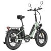 Fafrees FF20 Polar Electric Bike, 500W Motor, 48V 26.8Ah Dual Batteries, 20*4.0 inch Tires, 45km/h Max Speed, 170km Max Range, Mechanical Disc Brakes, Front Spring Fork, Shimano 7-speed - Mint Green