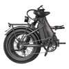 Fafrees FF20 Polar Electric Bike, 500W Motor, 48V 24Ah Dual Batteries, 20*4.0 inch Tires, 45km/h Max Speed, 150km Max Range, Mechanical Disc Brakes, Front Spring Fork, Shimano 7-speed - Gunmetal Black