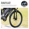 Foride Roamer 1 Step-over Electric Bike, 250W Motor, 36V 13Ah Battery, 27.5 inch Tires, 25km/h Max Speed, 100km Max Range, Disc Brake, Suspension with Lockout, Shimano 7-speed