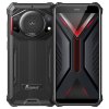 FOSSiBOT F101 Rugged Smartphone, 4GB+64GB, AI Triple Camera, 123dB Speaker, 10600mAh Large Battery, Fingerprint/Face Unlock, 5.45 inch HD+ IPS Screen, Android 12 - Black and Red