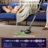 Proscenic P16 Cordless Stick Vacuum Cleaner, 50kPa Suction, 55min Runtime, 180° Bendable Wand, Anti-Tangle Floor Brush, 62dB Low Noise, for Home Use & Pet Hair, Gray