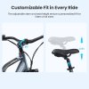 Touroll MA2 Electric Bike, 250W Mid-Drive Motor, 36V 13Ah Battery, 27.5” Tires, 25km/h Max Speed, 100km Max Range, Hydraulic Disc Brake, Suspension Fork with Lockout, Shimano 7-speed - Grey