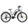 Touroll MA2 Electric Bike, 250W Mid-Drive Motor, 36V 13Ah Battery, 27.5” Tires, 25km/h Max Speed, 100km Max Range, Hydraulic Disc Brake, Suspension Fork with Lockout, Shimano 7-speed - Grey