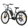 Touroll MA2 Electric Bike, 250W Mid-Drive Motor, 36V 13Ah Battery, 27.5” Tires, 25km/h Max Speed, 100km Max Range, Hydraulic Disc Brake, Suspension Fork with Lockout, Shimano 7-speed - Grey