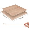 Mecpow 6pcs Mahogany Sheets + 6pcs Walnut Sheets, 300*300*3mm (11.8*11.8*0.11inch)