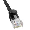 Plochý kábel Baseus Ethernet RJ45, Cat.6, 12 m (čierny)