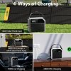 NEWSMY P72 Portable Power Station, 268W 270Wh/72000mAh LiMnFePO4 Battery with Spotlight, 2×100W USB-C PD, 5 Output