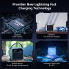 NEWSMY P72 Portable Power Station, 268W 270Wh/72000mAh LiMnFePO4 Battery with Spotlight, 2×100W USB-C PD, 5 Output