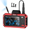 KAIWEETS KBC01 Inspection Camera, Dual Lens Endoscope, 1920P 5" IPS Split-Screen, IP67 Waterproof, 16.5ft Cable, LED Light