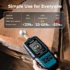 ERICKHILL EWM05 Wood Moisture Meter, Non-Contact, Tri-Color LED Ring & Digital Scale, 1000mAh Rechargeable Battery