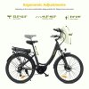 Eleglide C2 Electric Bike, 250W Mid-drive Motor, 36V 13Ah Battery, 26 inch Tires, 25km/h Max Speed, 100km Range, Hydraulic Disc Brake, Suspension with Lockout, Shimano 7-speed