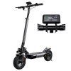 iScooter W9 Electric Scooter, 1000W Motor, 48V 14Ah Battery, 10 inch Tires, 45km/h Max Speed, 45km Range, Front & Rear Disc Brake, Dual Shock Absorption, LCD Display