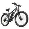 FENGQS Q8 Electric Bike, 750W Motor, 48V 17.5Ah Battery, 27.5 inch Tires, 50km/h Max Speed, 85km Range, Hydraulic Disc Brakes, 21-speed - Blue