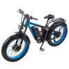 ORZELEBIKE K17 Electric Bike, 1000W*2 Motor, 48V 25Ah Battery, 26*4.0 inch Tires, 50km/h Max Speed, 120km Max Range, Front & Rear Hydraulic Disc Brakes, Front & Rear Dual Shock Absorbers, Shimano 7-speed - Blue