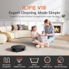ILIFE V10 Robot Vacuum Cleaner, 5000Pa Suction, 120min Runtime, Gyro Navigation, Self-Charging, 2.4G WiFi, App, Alexa and Remote Control