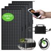 LANPWR 800W Balcony Solar Power Station: 800W Micro-inverter + 4x 180W Flexible Solar Panels