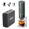 HIBREW H4C Portable Espresso Maker, Handheld Manual Coffee Machine for Camping, Travel & Home Use, Green - Explorer