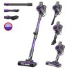 POWEART N700 Cordless Stick Vacuum, 30kPa Powerful Suction, 45min Runtime, LED Floor Brush
