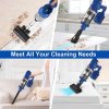 UMLO V11 Cordless Stick Vacuum, 300W Brushless Motor, 30kPa Max Suction, 60min Runtime, LED Display, 0.8L Dustbin, Wall-Mount