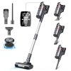 UMLO V160 Cordless Vacuum Cleaner, 33kPa 500W Powerful Suction, 60min Runtime, Anti-Tangle Brush, for Pet Hair, Hard Floors and Carpets