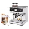HiBREW H7 1550W Coffee Machine, 19Bar 2.8L Water Capacity Coffee Maker with Latte Cup Powder Tamper Electronic Scale