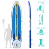 Epic 12′ Inflatable Paddle Board SUP for Fishing
