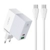 Sieťová nabíjačka LDNIO A2620C USB, USB-C 65W + kábel USB-C - USB-C