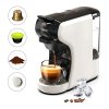 HiBREW H1A 4 IN 1 Expresso Coffee Machine Compatible with Dolce Gusto Ground Coffee - White