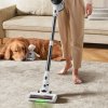 MOOSOO S5 Mate Cordless Stick Vacuum Cleaner, 20kPa Powerful Suction, 55min Runtime, 1L Dustbin, Green LED Technology, Rechargeable for Effortless Home Cleaning Hardwood, Carpets & Pet Hair