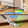 MOOSOO S5 Mate Cordless Stick Vacuum Cleaner, 20kPa Powerful Suction, 55min Runtime, 1L Dustbin, Green LED Technology, Rechargeable for Effortless Home Cleaning Hardwood, Carpets & Pet Hair