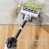 MOOSOO S5 Mate Cordless Stick Vacuum Cleaner, 20kPa Powerful Suction, 55min Runtime, 1L Dustbin, Green LED Technology, Rechargeable for Effortless Home Cleaning Hardwood, Carpets & Pet Hair