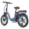 Fafrees F20+ Pro Folding Electric Bike, 250W Motor, 36V 22.5Ah Battery, 20*3.0 inch Tires, 25km/h Max Speed, 100km Max Range, Disc Brakes, Front  Suspension, Shimano 7-speed - Aurora Blue