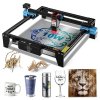 TWO TREES TTS-10 Pro 10W Laser Engraver, 32-bit Mainboard, 0.08*0.08mm Compressed Spot, 0.1mm Precision, 300*300mm