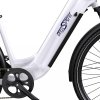 ONESPORT OT05 Pro Electric Bike, 250W Motor, 36V 22.5Ah Battery, 700*50C Tires, 25km/h Max Speed, 140km Range, Hydraulic Disc Brakes, Front Suspension Fork, Shimano 7-speed - White