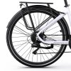 ONESPORT OT05 Pro Electric Bike, 250W Motor, 36V 22.5Ah Battery, 700*50C Tires, 25km/h Max Speed, 140km Range, Hydraulic Disc Brakes, Front Suspension Fork, Shimano 7-speed - White