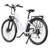 ONESPORT OT05 Pro Electric Bike, 250W Motor, 36V 22.5Ah Battery, 700*50C Tires, 25km/h Max Speed, 140km Range, Hydraulic Disc Brakes, Front Suspension Fork, Shimano 7-speed - White