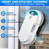 INSE W1 Window Cleaning Robot, 3,200Pa Powerful Suction, Auto Water Spray, Remote Control, Intelligent Path Planning, Multi-Surface Safe Cleaning for Glass/Tiles/Mirrors