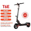Joyor T6E Electric Scooter with ABE Certification, 500W Motor, 48V 18Ah Battery, 10 inch Tires, 20km/h Max Speed, 70km Range, Front & Rear Mechanical Disc Brakes, Front & Rear Hydraulic Spring Shock Absorber