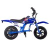 JKING C6 Electric Motorcycle for Kids, 200W Motor, 2600mAh Rechargeable Battery, 12 inch Tires, 16km/h Max Speed, 2 Hours Endurance Time, 12km Range - Blue
