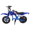 JKING C6 Electric Motorcycle for Kids, 200W Motor, 2600mAh Rechargeable Battery, 12 inch Tires, 16km/h Max Speed, 2 Hours Endurance Time, 12km Range - Blue