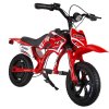 JKING C6 Electric Motorcycle for Kids, 200W Motor, 2600mAh Rechargeable Battery, 12 inch Tires, 16km/h Max Speed, 2 Hours Endurance Time, 12km Range - Red