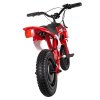 JKING C6 Electric Motorcycle for Kids, 200W Motor, 2600mAh Rechargeable Battery, 12 inch Tires, 16km/h Max Speed, 2 Hours Endurance Time, 12km Range - Red