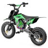 A14 Kids Electric Motorcycle, 500W Motor, 36V 5.2Ah Battery, 14 inch Tires, 27km/h Max Speed, 22km Range, Rear Disc Brake, Dual Shock Absorption, LCD Display - Green