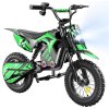 A14 Kids Electric Motorcycle, 500W Motor, 36V 5.2Ah Battery, 14 inch Tires, 27km/h Max Speed, 22km Range, Rear Disc Brake, Dual Shock Absorption, LCD Display - Green