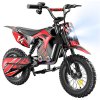 A14 Kids Electric Motorcycle, 500W Motor, 36V 5.2Ah Battery, 14 inch Tires, 27km/h Max Speed, 22km Range, Rear Disc Brake, Dual Shock Absorption, LCD Display - Red