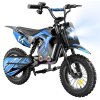 A14 Kids Electric Motorcycle, 500W Motor, 36V 5.2Ah Battery, 14 inch Tires, 27km/h Max Speed, 22km Range, Rear Disc Brake, Dual Shock Absorption, LCD Display - Blue
