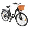 DYU C6 Electric Bicycle 350W Motor Max Speed 25km/h 36V 12.5Ah Battery 70km Max Range - Black