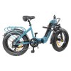 DYU FF500 Foldable Electric Bike 20 Inch Fat Tire 500W Motor 32Km/h Max Speed 48V 14Ah LG Battery 70KM Range 150KG Load Front & Rear Disc Brakes Shimano 7-Speed Gear