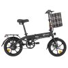 DYU A1F Pro Folding Electric Bike, 250W Motor, 36V 7.5Ah Battery, 16*1.75-inch Tire, 25km/h Max Speed, 40km Max Range, Front & Rear Disc Brakes, LCD Display